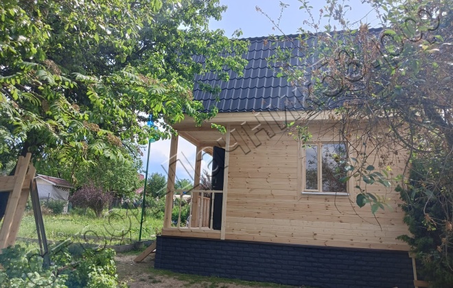 3 Каркасно-щитовой дом Д-124, 6х6м, 63 М², Владимирская область, Кольчугинский район Снт “Орджоникидзе” (4)